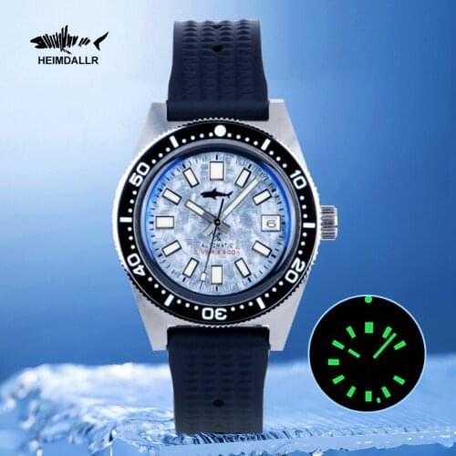 HEIMDALLR Watch Automatic Diver Watch 200m NH35A Mechanical Wristwatch 62MAS Watches for Men C3 SuperLuminous 2021 New Arrival