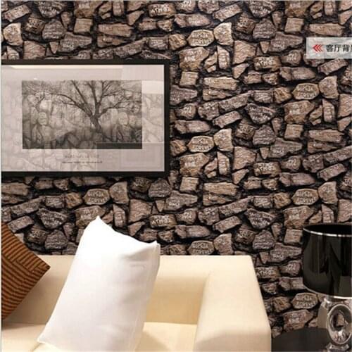 Beibehang Modern Thick 3D Stone Wallpaper Stereo Wallpapers Home Decoration Project Wall Paper Waterproof PVC Papel de Pared