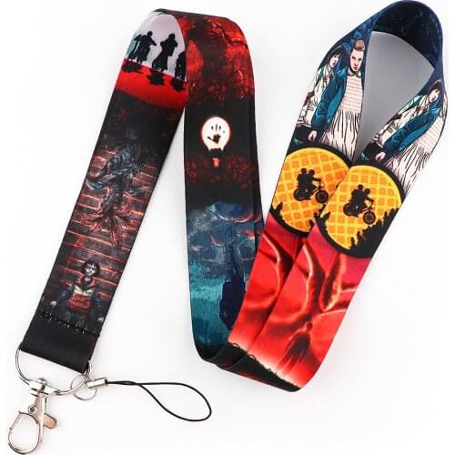 ER1039 TV Strange Things Keychain Tags Strap Neck Lanyards For Keys ID Card Gym Phone USB Badge Holder DIY Hang Rope