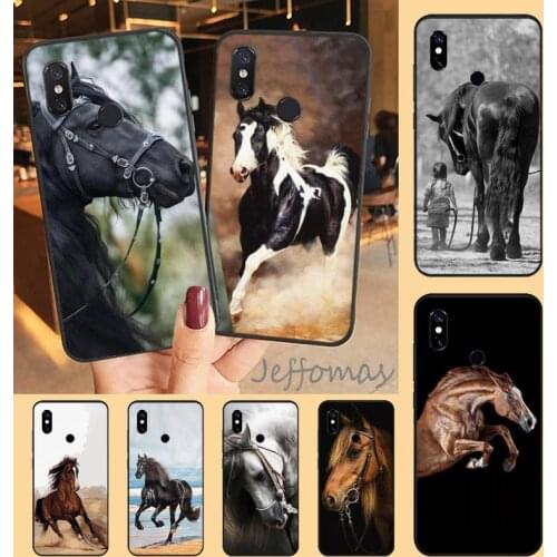 Galloping running horse animal Phone Case For Xiaomi Redmi note 7 8 9 t max3 s 10 pro lite coque shell cover funda