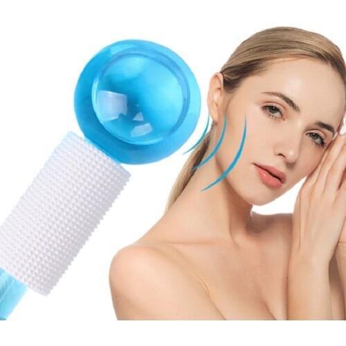 2pcs Energy Massage Ice Ball Wrinkle Remover Beauty Cooling Ball Glass Globes Face Blood Circulation Crystal Ice Globes