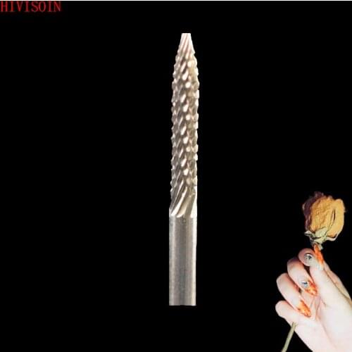 HIVISOIN-5pcs - Carbide Nail Drill Bit - Under Nail Cleaner Bit -(60120020)