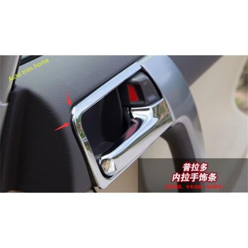 Lapetus Chrome Inner Door Handle Bowl Frame Cover Trim Fit For Toyota Land Cruiser Prado FJ150 2014 - 2020 Auto Accessories