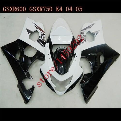 HW- black White MotorcycleCovers for A Motocycle Accessories K4 GSX R600 R750 04 05 2004 2005 BBF