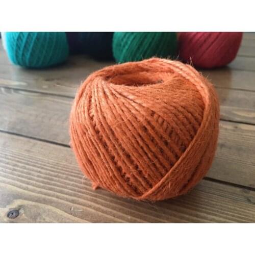 LumennTuruncu Colorful Jute Rope | Quality Indissoluble 100 Meters 100 Grams-odorless Decorative Mesh Hemp Rope wedding bride mariage хна henna