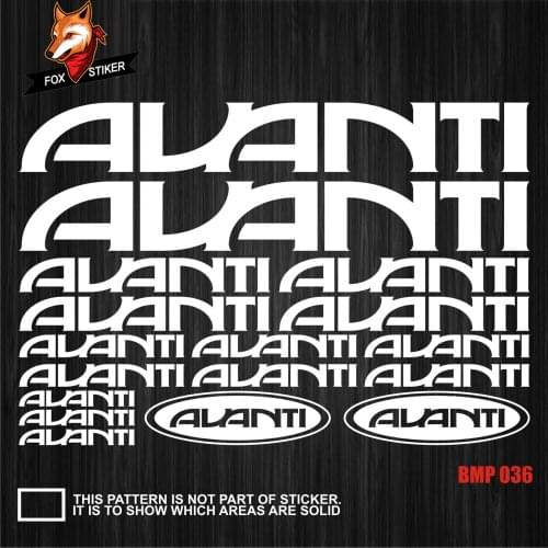 Bicycle frame stickers road bike mountain bike MTB Track bike TT bike fat bike decal reflective stickers for AUANTI