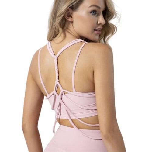 Summer new sports fitness running underwear women yoga clothing smock sexy quick dry coat beauty back sleeveless T-shirt