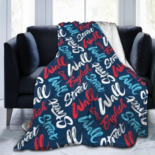 English Blanket Sofa bed air conditioning pajamas bed sheet throwing bed sheet Blanket Sofa Bed gift childrens gift