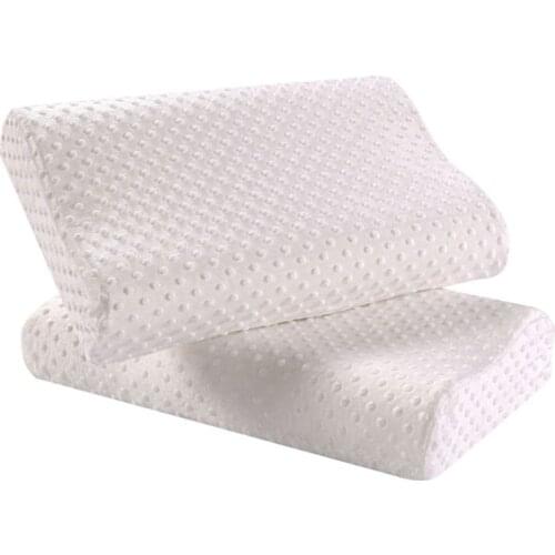 Slow Rebound Memory Foam Pillow Orthopedic Pillow Soft Pillow Massager For Health Care Travel Sleeping Latex Neck Pillow Fiber
