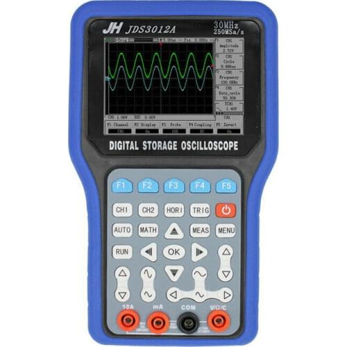 JDS3012A Handheld 250MSa / S 30MHz Digital Oscilloscope 2CH with 60 million Meter Digital Storage Oscilloscope