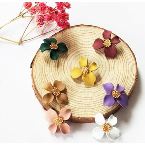 10pcs Enamels Flowers Charms Spray Paint Butterfly Flowers Alloy Pendants Bracelet Earring Making DIY Jewelry Accessories Gifts
