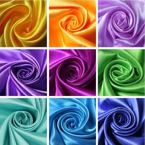 Satin fabric Rayon for Interlining 24 colors width =1.5M
