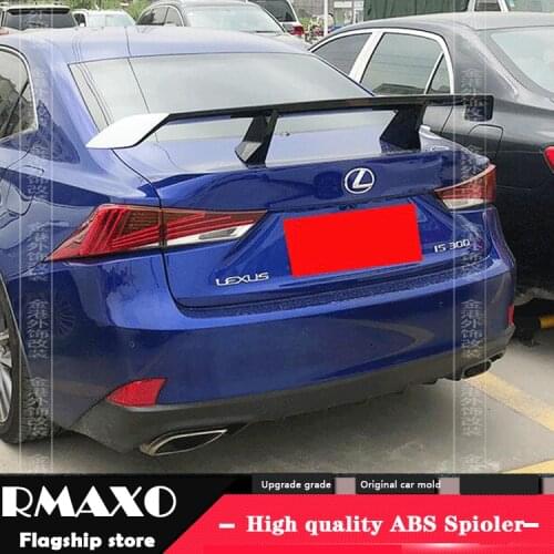 For Lexus is300 is250 Sedan Universal TF Spoiler 2006-2018 ES250 Spoiler ABS plastic Material Car Rear Wing Color Rear Spoiler