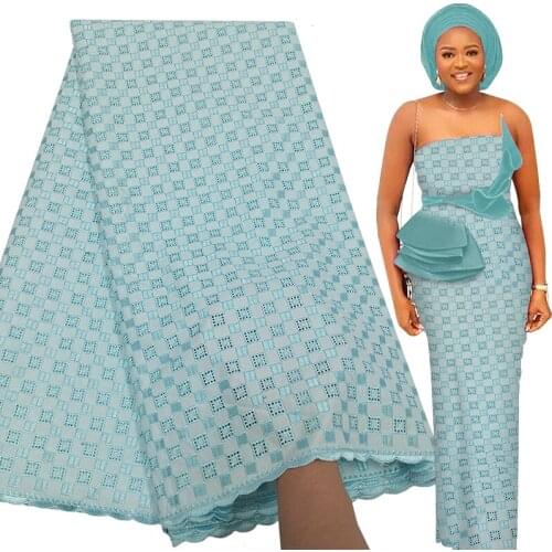 Fabricbob Polished Cotton Swiss Voile Lace In Switzerland 2021 High Quality Nigerian Party Embroidery African Lace Fabric