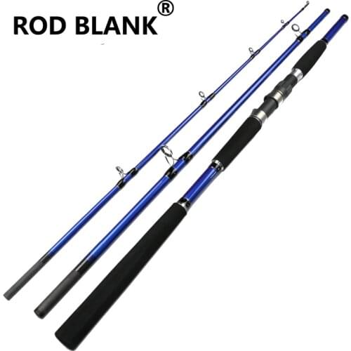 Rod Blank 3 Section With Eva Handle Fishing Rod Carton Fiber Rod 2.1M Power MH Lure Spinning Rod Snakehead Rod NO.1