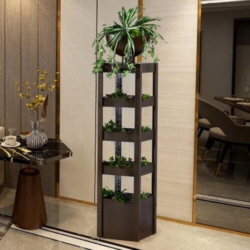 Zq Chinese Floor Fountain Villa Indoor Decoration Living Room Decoration Modern Flower Stand Hall Decoration