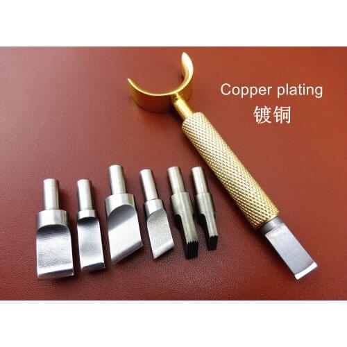 1set Leather Craft Bearing Adjustable Swivel Carving Knife Cutter Replace Blade Tool Set - Stamping Stylus Spoon Embossing Awl