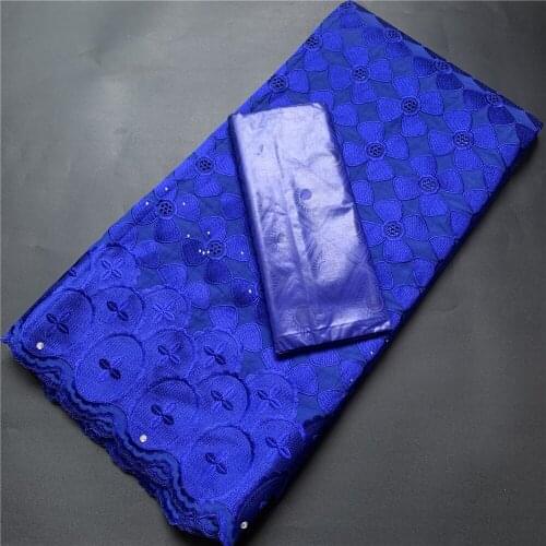 2021 2.5 +2.5 Yards Latest Bazin Brocade New Female And Embroidered Lace Dubai Swiss Prom Dresses Wedding Damask Fabric Cotton