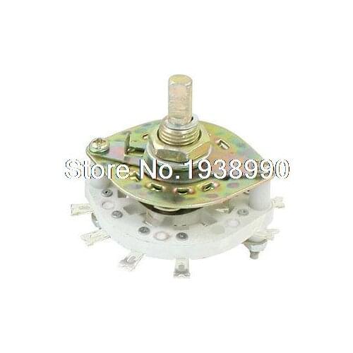 2P4T 2 Pole 4 Position 1 Deck 10 Pins Band Channael Rotary Switch