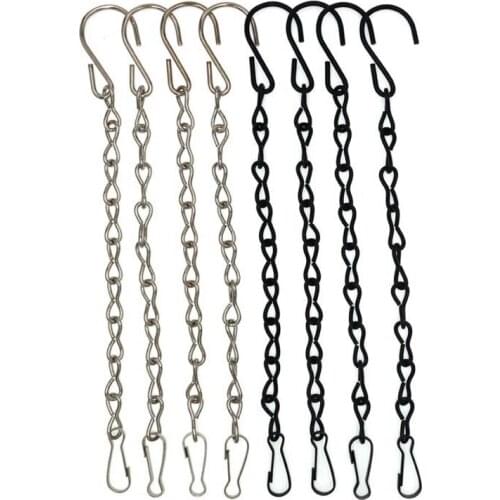 50pcs 24cm Hanging Chains Flower Pot Basket Bird Feeders Planters Lanterns And Ornaments Garden Plant Hangers