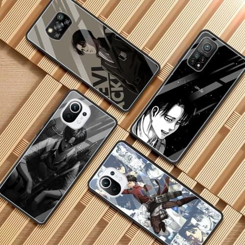 Anime Attack on Titan levi ackerman Phone Case For Mi 11i 11 Ultra Note 10 10T Lite 9T Poco X3 NFC M2 F2 Pro F3 X2 Fundas