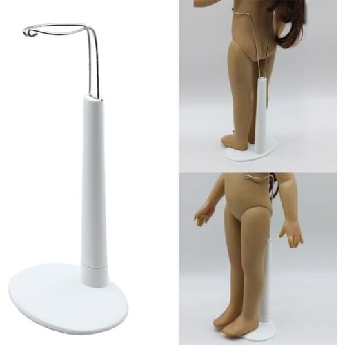 White 1/3 Scale C-Type Display Stand Holder fit For 18"45cm Girls Dolls Free Shipping