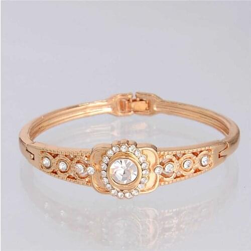 Bracelet Cuff Bangle Crystal Rhinestone Wholesale Fashion For Women Wedding Anniversary Gifts