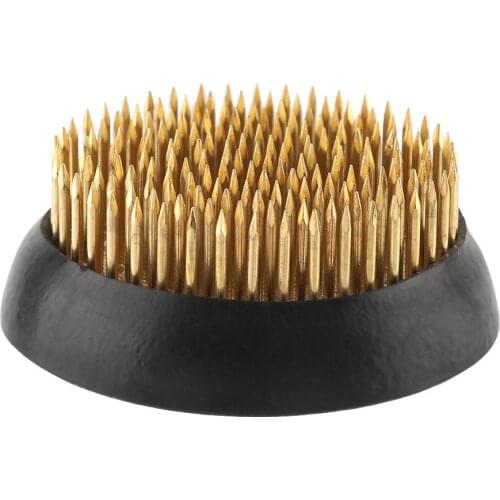 1Pcs Round Flower Arrangement Pin Ikebana Kenzan Flower Decoration Fixed Arranging Tool Rubber Base Holder Floral Decor Pot