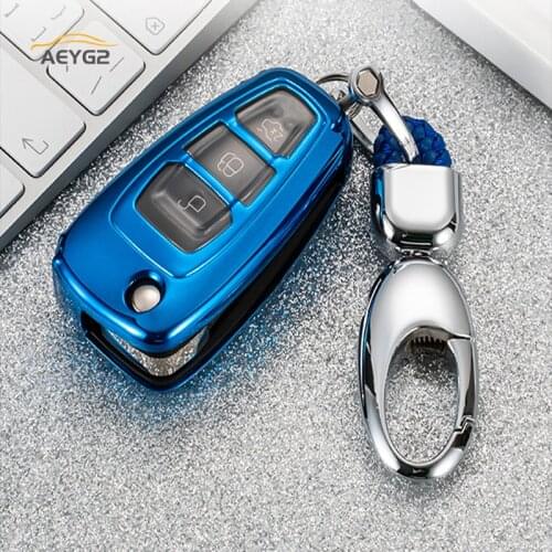 Soft TPU Car Remote Key Full Cover Case Keychain For Ford Focus 2 3 MK3 MK4 ST RS Ecosport Fuga Escape Fiesta Mondeo C-Max S-Max