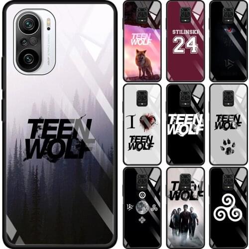 Teen Wolf Transparent Glass Case For Redmi Note 9S 9 8 Pro 8T 7 9C 9S 6A 10 K40 K30 9T 8A Bumper
