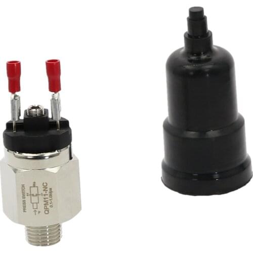 Pressure Switch Wire External Thread Nozzle 1/4" 1/8'' Micro Pressure Adjustable Diaphragm Hydraulic Switch QPM11-NC QPM11-NO