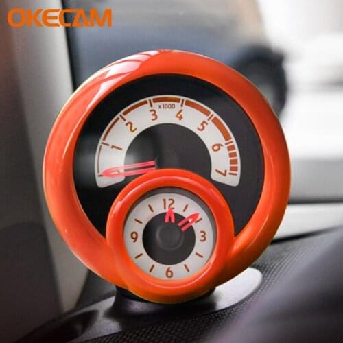 Car Dashboard Decorative Frame ABS For Smart 453 Fortwo Forfour 2015-2020 Tachometer Cover Car Interior Styling Modification