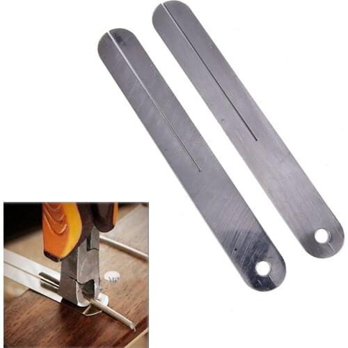 IRIN 2PCS Fret Puller Fret Board Finger Board Fret Repair Tool Protector Steel Plate For Electric Guitar And Bass