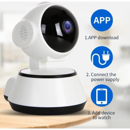 EC90 Baby Monitor IP HD Camera WIFI Wireless Indoor Home Security Camera 360 Night Vision Surveillance Video Two-way intercom