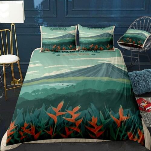 Arenal Quilt Cover Pillowcase 3Piece Comforter Bedding Set With Pillow Case Single Double Duvet Cover Home Decora