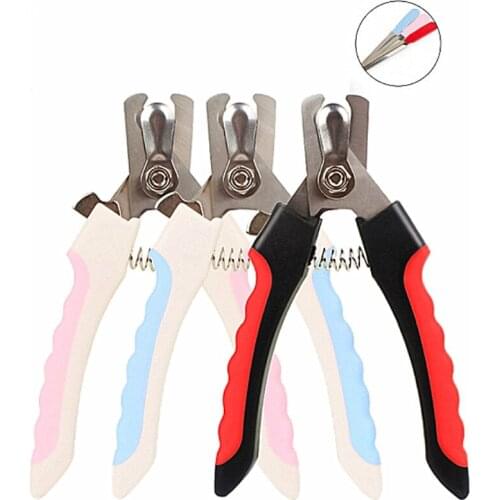Hot Selling Pet Cats and Dogs Nail Clippers with Sickle Stainless Steel Grooming Scissors Pet Supplies