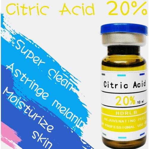 Citric acid 20% Peel Light Strength Peel for Fine Lines, Wrinkles, and Dark Spots