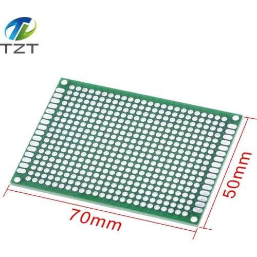 TZT Breadboard Bread Board Prototype 5X7cm 432 Points Double side Super Highly quality Best pices Green