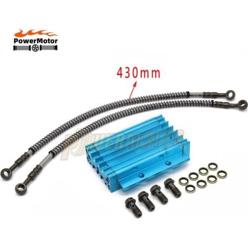 Oil Cooler Oil Radiator Kit Motorcycle Aluminum Alloy for LIFAN 110 125CC PIT DIRT BIKE CRF Oil Motorcycle Monkey Bike Quad ATV
