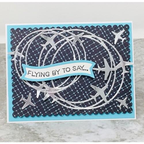 Airplaine Circles Metal Cutting Dies Stencil For Scrapbooking Album Photo Paper Cards Crafts Handmade New 2019 Die Cut Embossing
