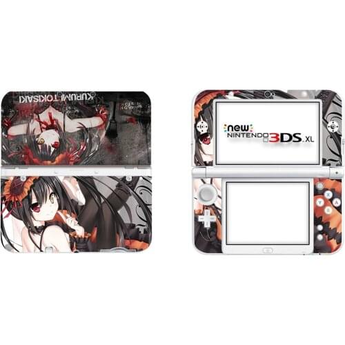 Anime Cute Girl Full Cover Decal Skin Sticker for NEW 3DS XL Skins Stickers for NEW 3DS LL Vinyl Protector Skin Sticker