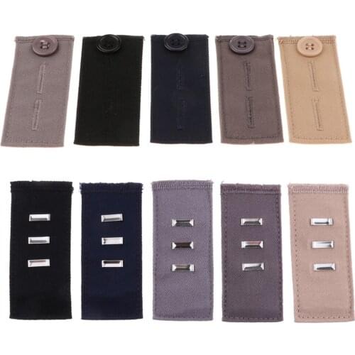 5Pcs Pants Waist Extenders With Metal Hook For Pants Jeans And Skirt