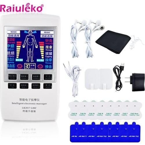 Smart 12 Modes Electrical Massager EMS Muscle Stimulator Pulse Tens Acupuncture Therapy Machine Full Body Slimming Health Care