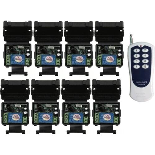 Universal DC 24 v 1channel mini RF wireless Video remote control light switch receiver transmitter 100M