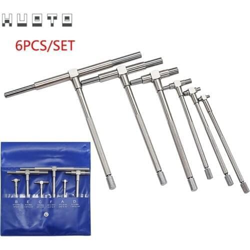 6pcs/set 5/16"-6" Telescoping gauges internal gauge Hole Gauges for Quick inside measurements of holes