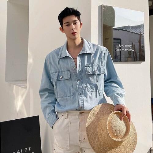 Мужские джинсовые рубашки YrightMwrong China At AliExpress