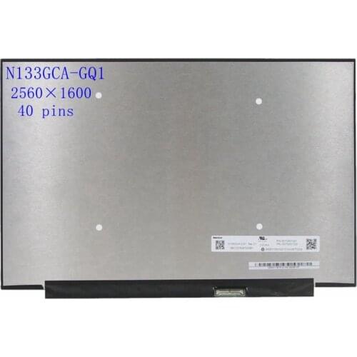 13.3"inch 2560×1600 QHU LCD Screen Matrix Panel Display for Lenovo ThinkBook 13s G2 ITL 13s G2 ARE 13s G3 ACN N133GCA-GQ1 40pin