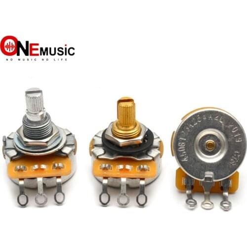 CTS Pots Log A or Linear 250k/500k Brass/Aluminum Shaft Volume Tone Potentiometers for Electric Guitars