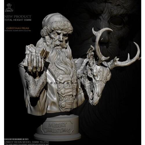 55mm Resin bust model kits figure colorless and self-assembled TD-2742