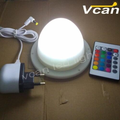 6 pcs DHL Free Shipping Super Bright wireless battery powered SMD5050 LED with remote control colors change